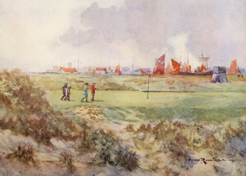 Golf Courses: Rye, the Fifteenth Green by Harry (1878 1950) Rountree