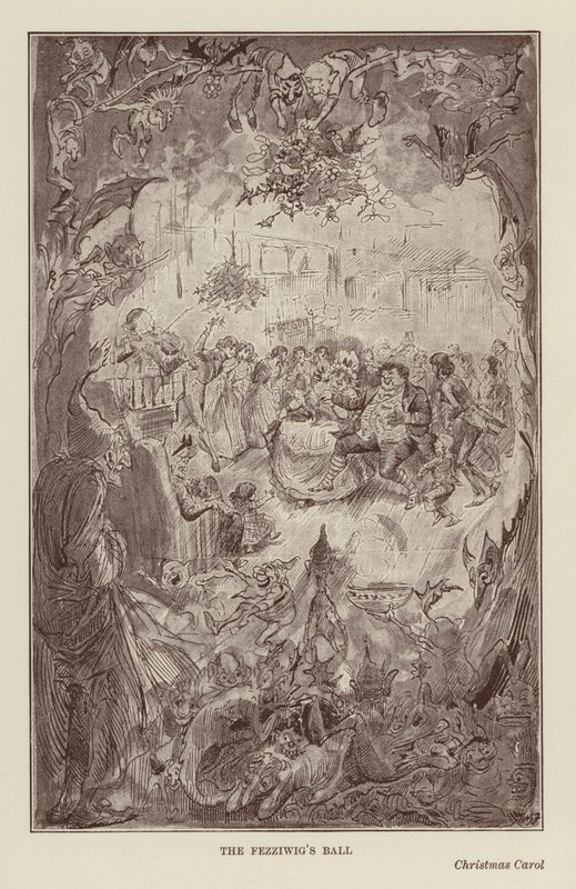 Christmas Books by Charles Dickens: Christmas Carol by Harry (after) Furniss