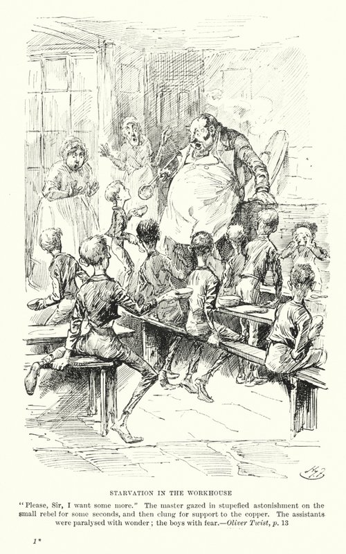 Illustration for Oliver Twist by Charles Dickens by Harry (after) Furniss