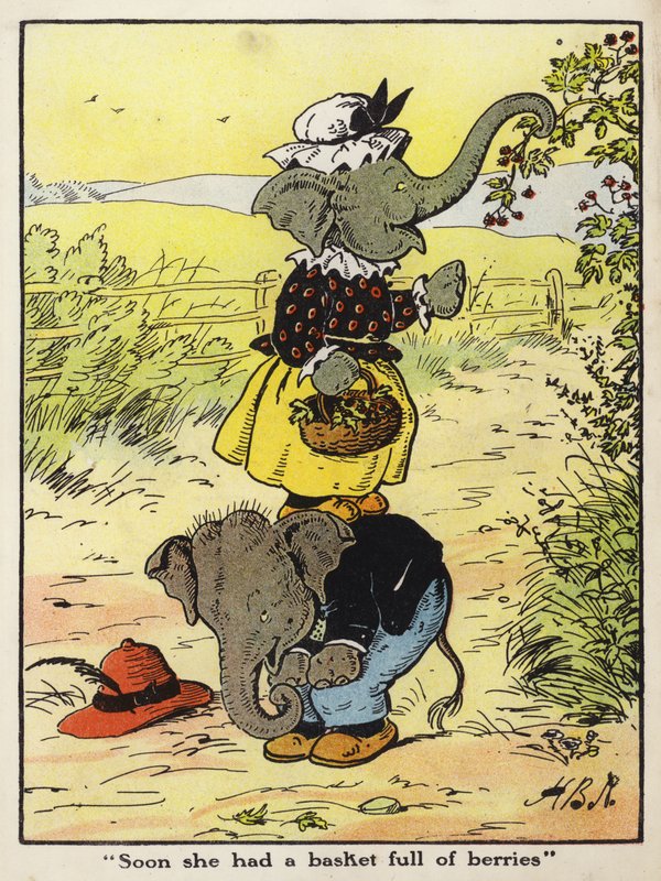 Soon she had a basket full of berries by Harry B Neilson