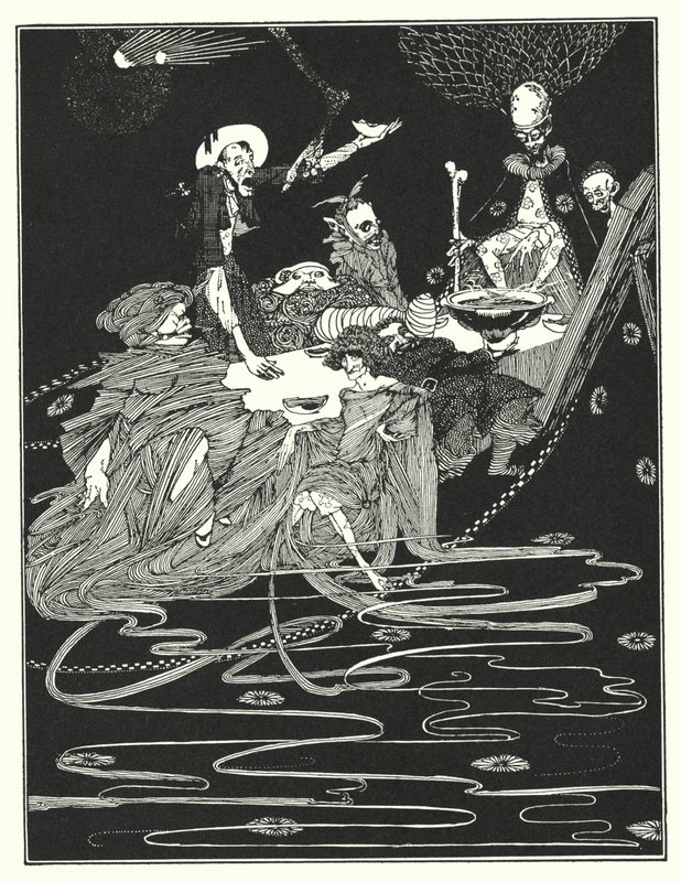Edgar Allan Poe: King Pest by Harry Clarke