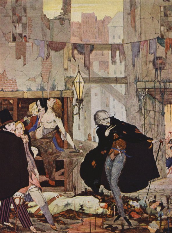 Edgar Allan Poe: The Man of the Crowd by Harry Clarke