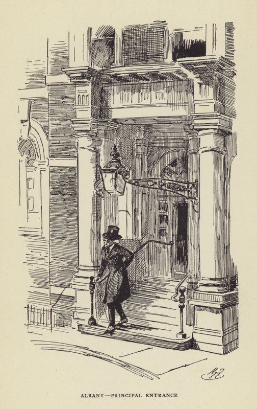 Albany, principal entrance by Harry Furniss