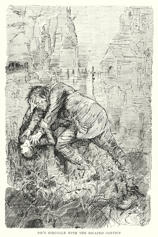 Illustration for Great Expectations by Charles Dickens by Harry Furniss