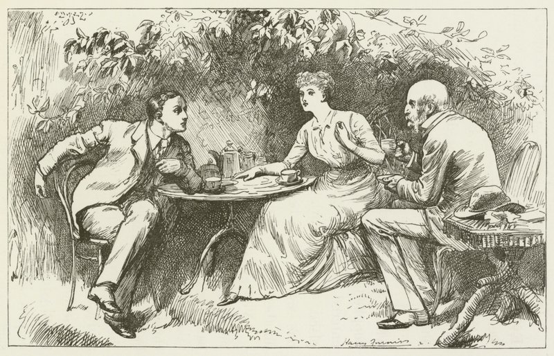 Illustration for Sylvie and Bruno by Harry Furniss