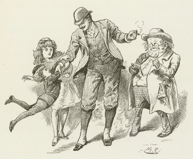 Illustration for Sylvie and Bruno by Harry Furniss