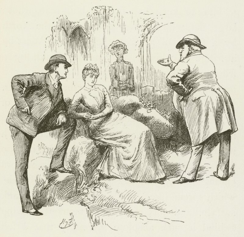Illustration for Sylvie and Bruno by Harry Furniss