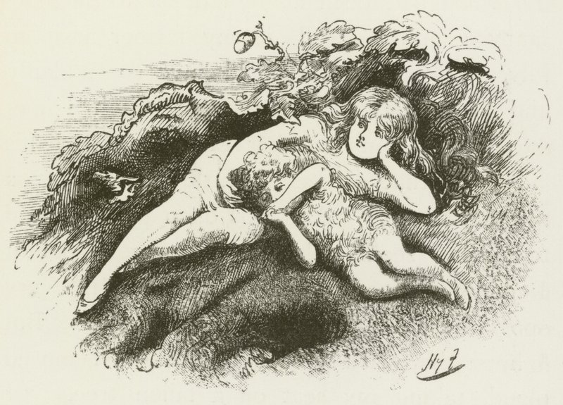 Illustration for Sylvie and Bruno by Harry Furniss