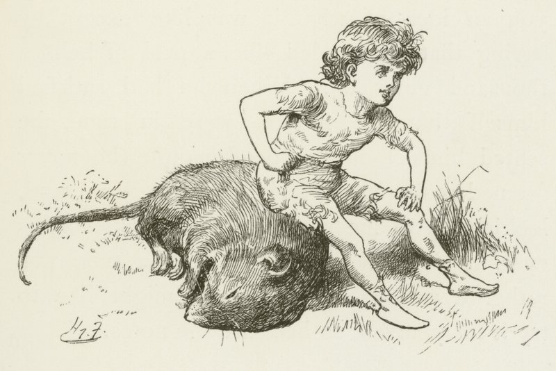 Illustration for Sylvie and Bruno by Harry Furniss