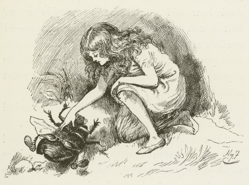 Illustration for Sylvie and Bruno by Harry Furniss