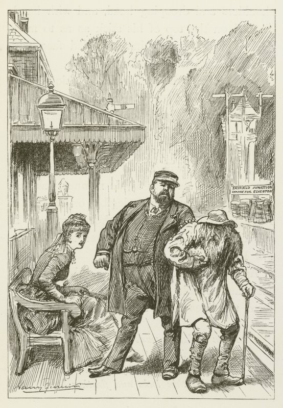 Illustration for Sylvie and Bruno by Harry Furniss