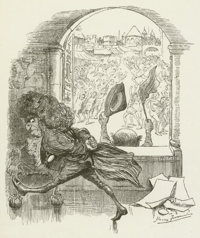 Illustration for Sylvie and Bruno by Harry Furniss