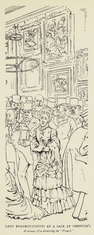 Lady Burdett-Coutts at a Sale at Christie