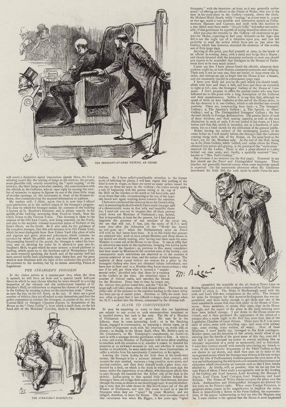 Life in Parliament, Strangers in the House by Harry Furniss