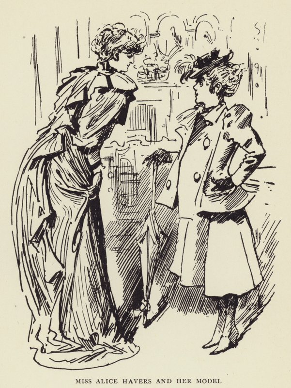 Miss Alice Havers and her Model by Harry Furniss