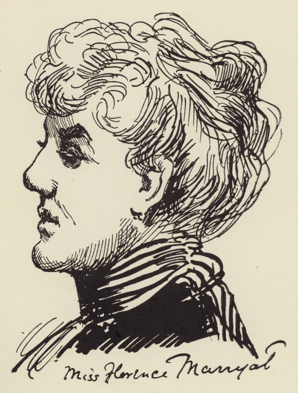 Miss Florence Marryat by Harry Furniss