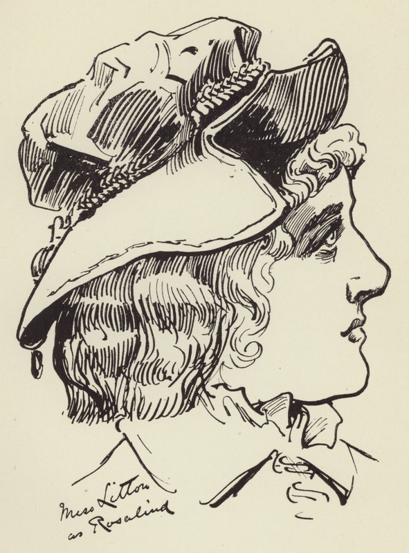 Miss Litton as Rosalind by Harry Furniss