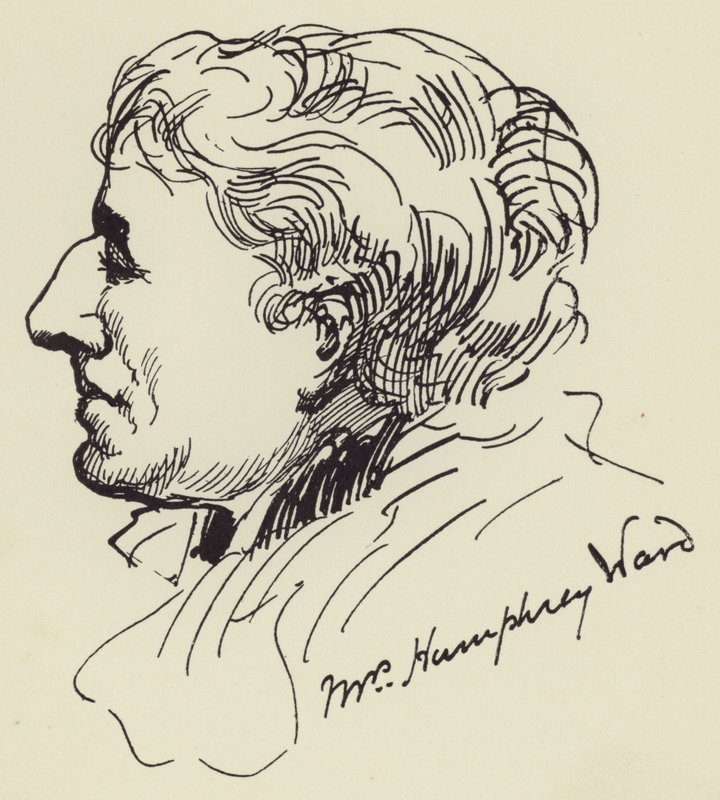 Mrs Humphrey Ward by Harry Furniss