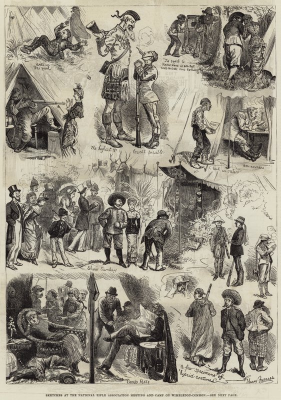 Sketches at the National Rifle Association Meeting and Camp on Wimbledon Common by Harry Furniss