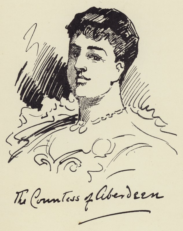The Countess Of Aberdeen by Harry Furniss