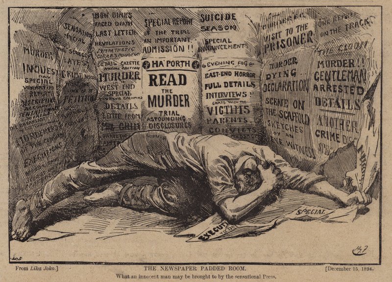 The newspaper padded room by Harry Furniss