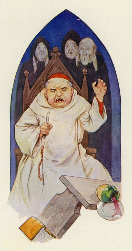 They say that Abbot Hugo raved in wrath by Harry George Theaker