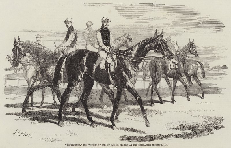 Imperieuse, the Winner of the St Leger Stakes, at the Doncaster Meeting, 1857 by Harry Hall