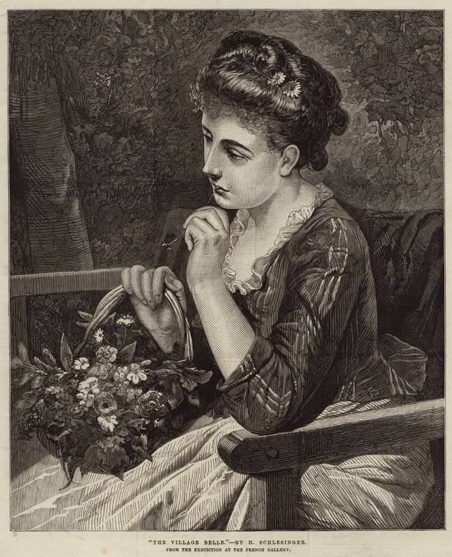 The Village Belle by Heinrich Wilhelm Schlesinger