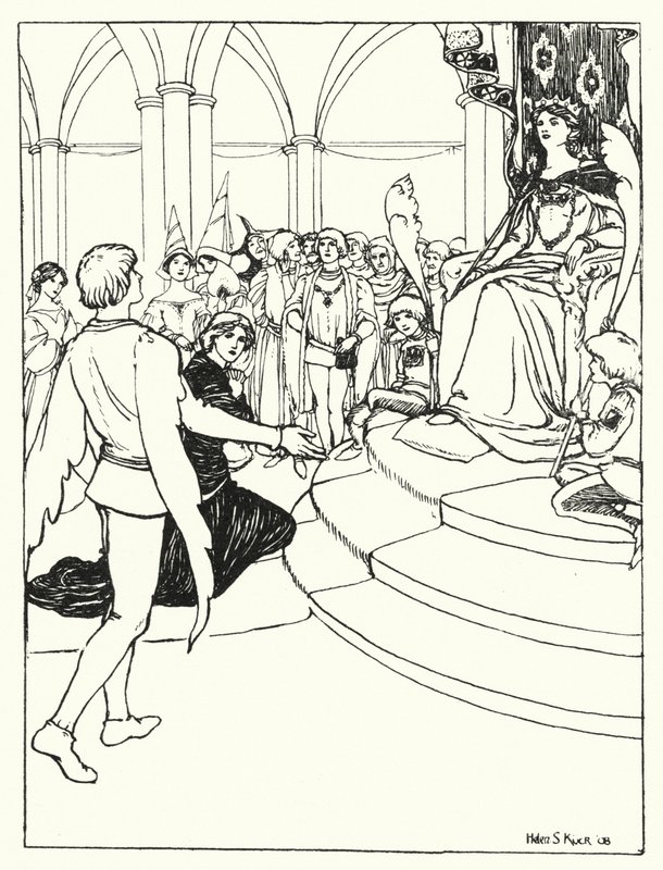 The Youth at the Court of the Fairy Queen by Helen S. Kuck