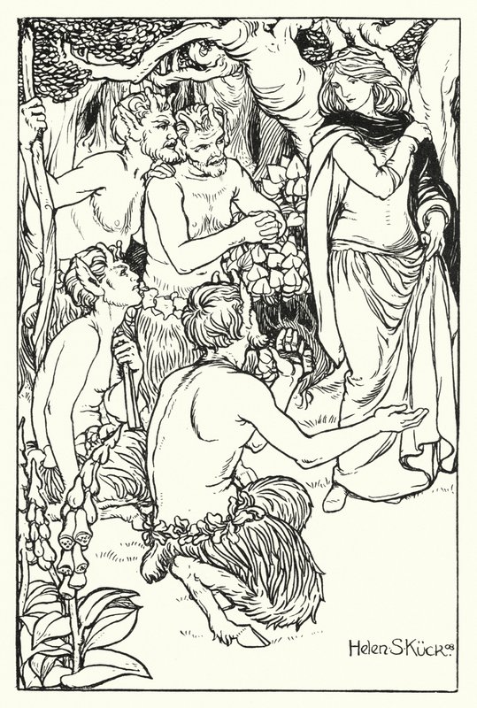 Una is rescued by the Satyrs by Helen S. Kuck