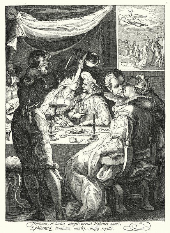 Evening by Hendrik (after) Goltzius