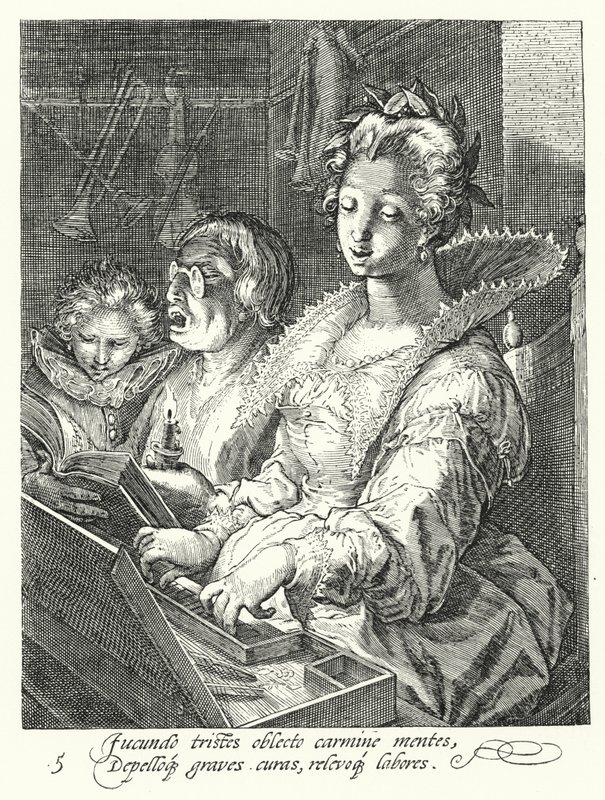 Music by Hendrik (after) Goltzius