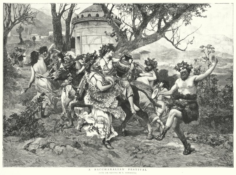 A Bacchanalian Festival by Hendrik (after) Siemiradzki