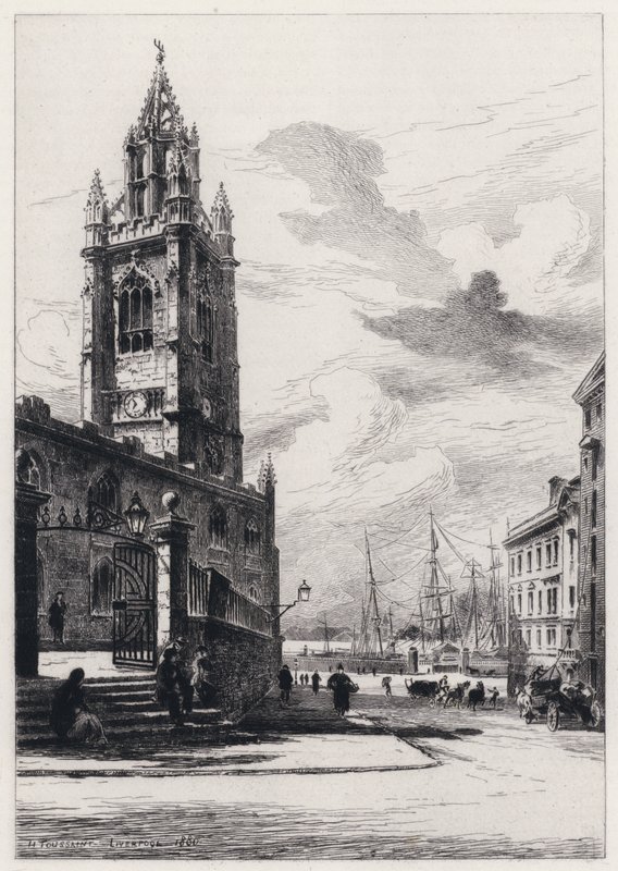 St Nicholas Church, Liverpool by Henri (after) Toussaint
