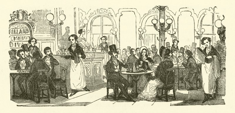 The Coffee-House Waiter by Henri Bonaventure (after) Monnier