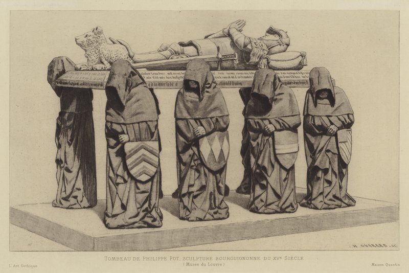 Tomb of Philippe Pot, Grand Seneschal of Burgundy, 15th Century by Henri Charles Guérard