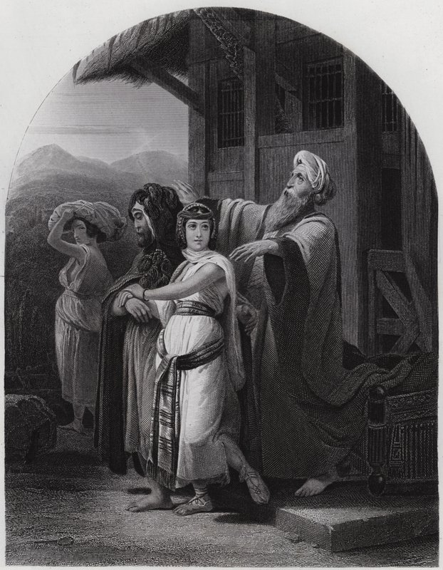 The Departure of Rebekah by Henri Frederic (after) Schopin