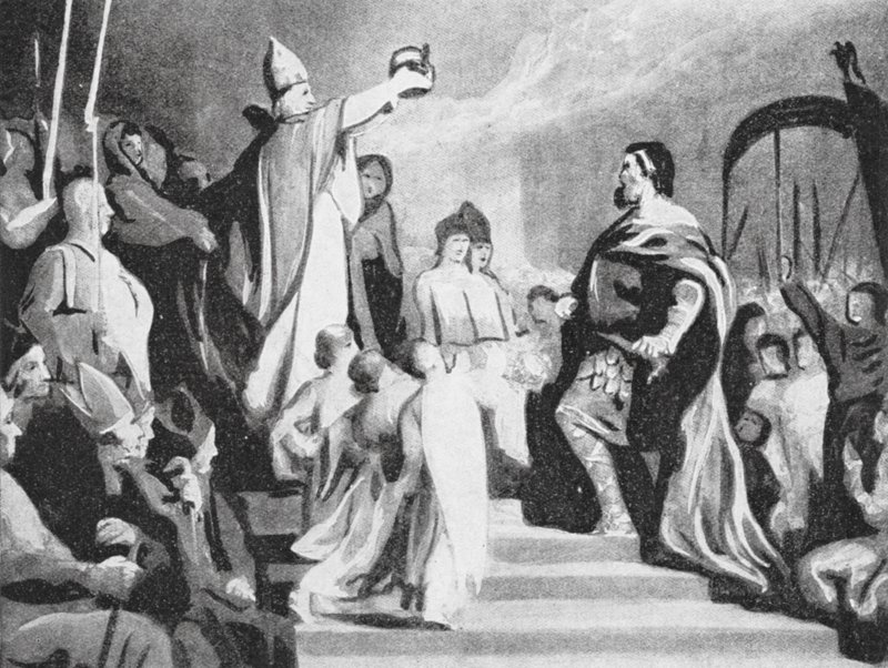 The Crowning of Charlemagne by Henri Leopold (after) Levy