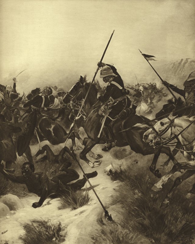 Battle of Ulundi, 1879 by Henri Louis Dupray