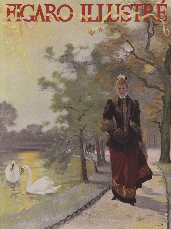 Cover of Le Figaro Illustre, February 1891 by Henri Lucien Doucet
