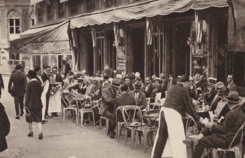 Paris: A Well-Known Parisian Cafe by Henri Manuel