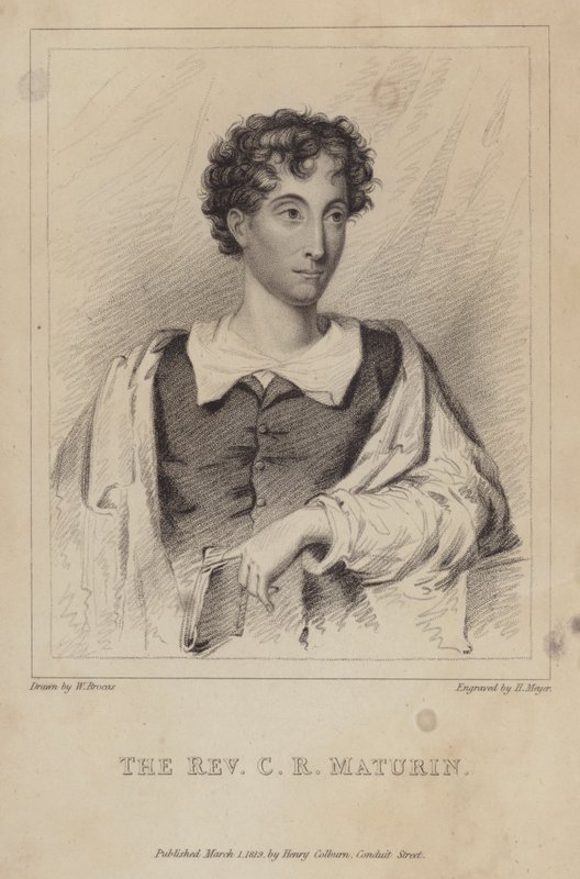 Charles Robert Maturin, Irish Protestant Clergyman; Novelist and Dramatist by Henri after Meyer