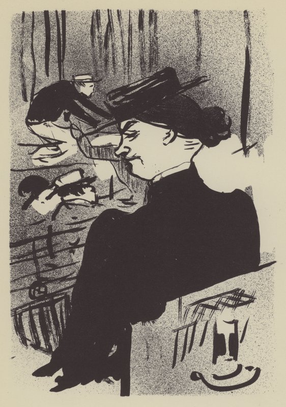 A Spectator by Henri de Toulouse Lautrec