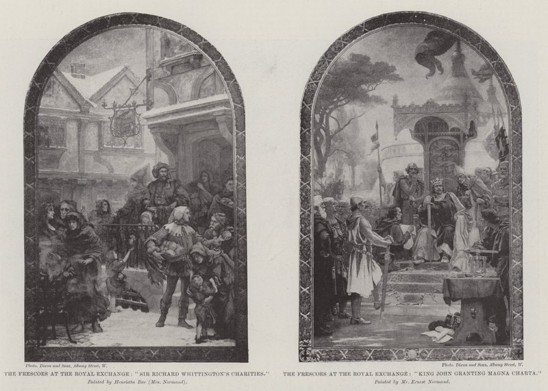 The Frescoes at the Royal Exchange by Henrietta Rae