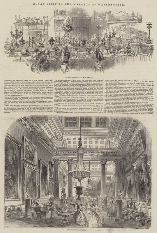 Royal Visit to the Marquis of Westminster by Henry Anelay