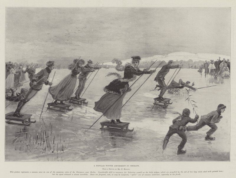 A Popular Winter Amusement in Germany by Henry Charles Seppings Wright