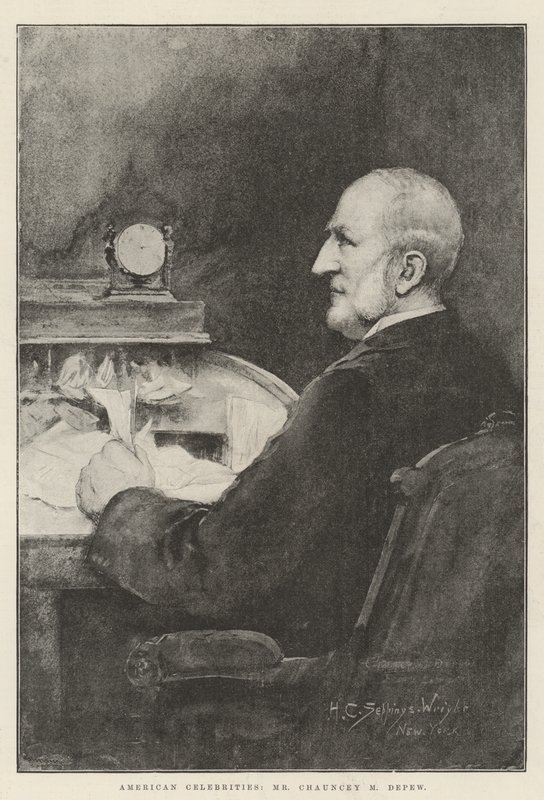 American Celebrities, Mr Chauncey M Depew by Henry Charles Seppings Wright