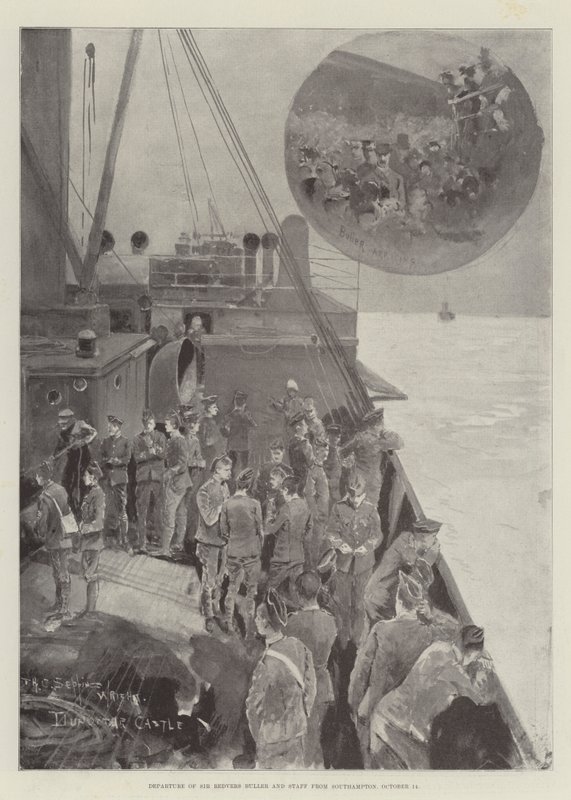 Departure of Sir Redvers Buller and Staff from Southampton, 14 October by Henry Charles Seppings Wright