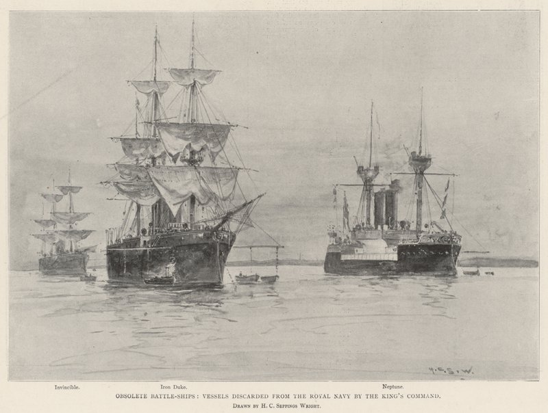 Obsolete Battle-Ships, Vessels discarded from the Royal Navy by the King