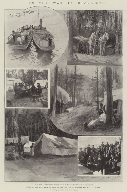 On the Way to Klondike by Henry Charles Seppings Wright